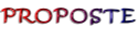 PROPOSTE